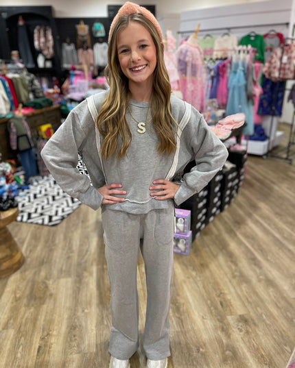 Cotton Fleece Boxy Hi-Lo Contract Pullover | Grey