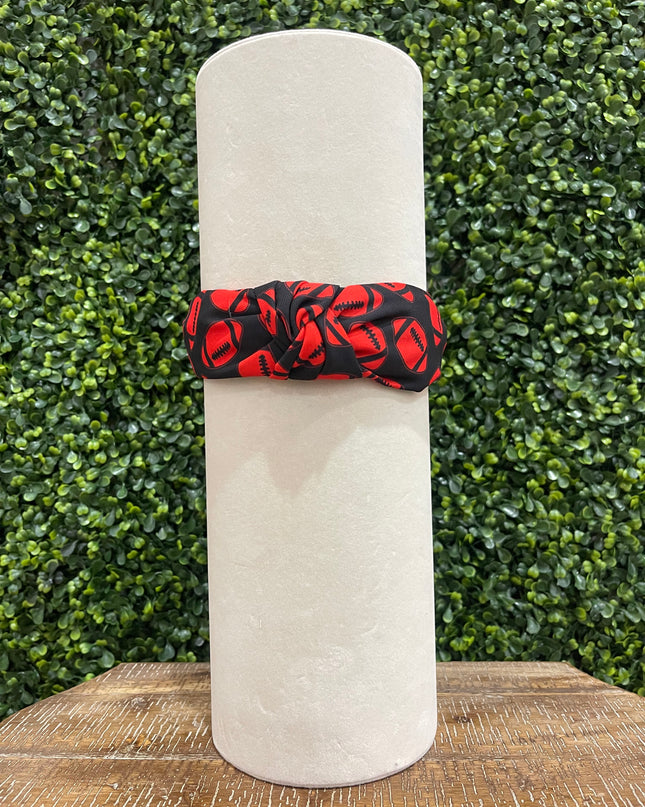 Red & Black Football Headband