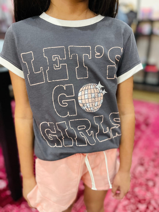 Let’s Go Girls Tee | Charcoal Grey