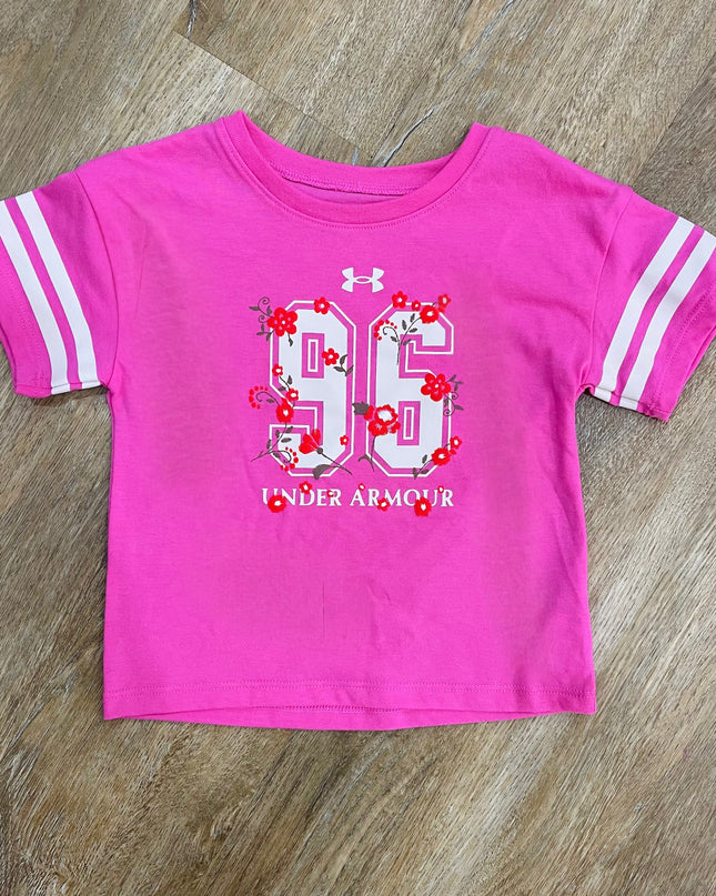 UA Floral Varsity Tee | Pink Frenzy