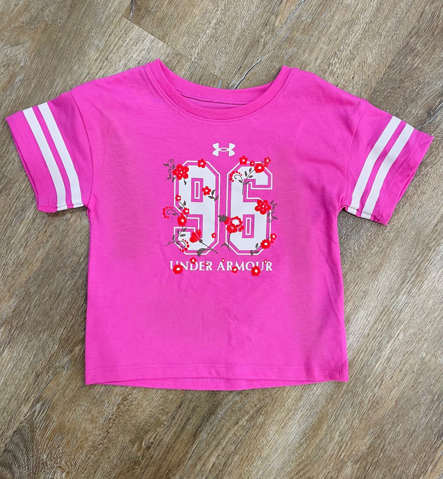 UA Floral Varsity Tee | Pink Frenzy