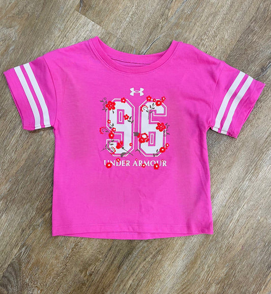 UA Floral Varsity Tee | Pink Frenzy