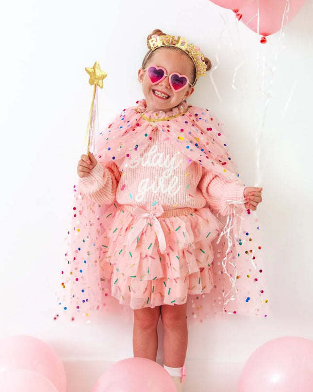 Birthday Girl Sprinkle Knit Sweater