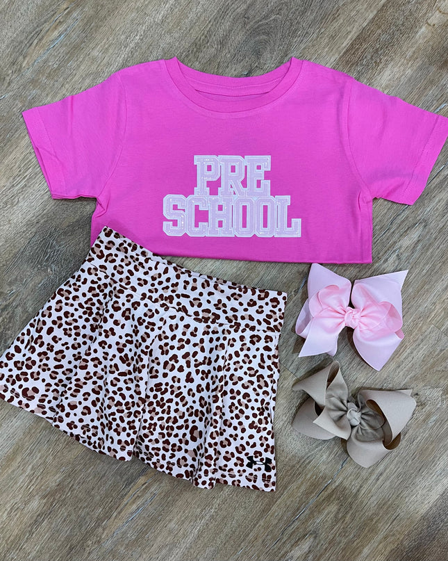 UA Printed Skort | Cheetah Pink