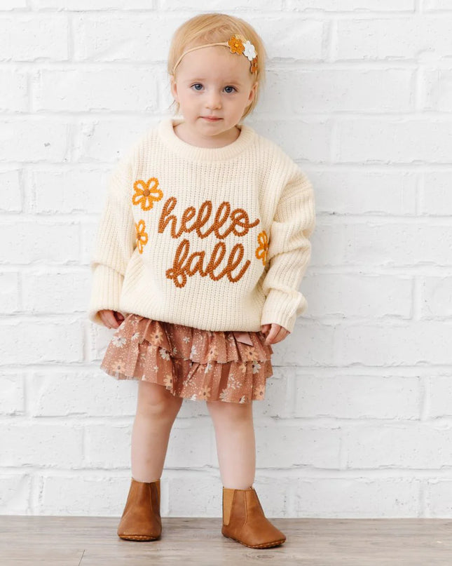 Hello Fall Knit Sweater