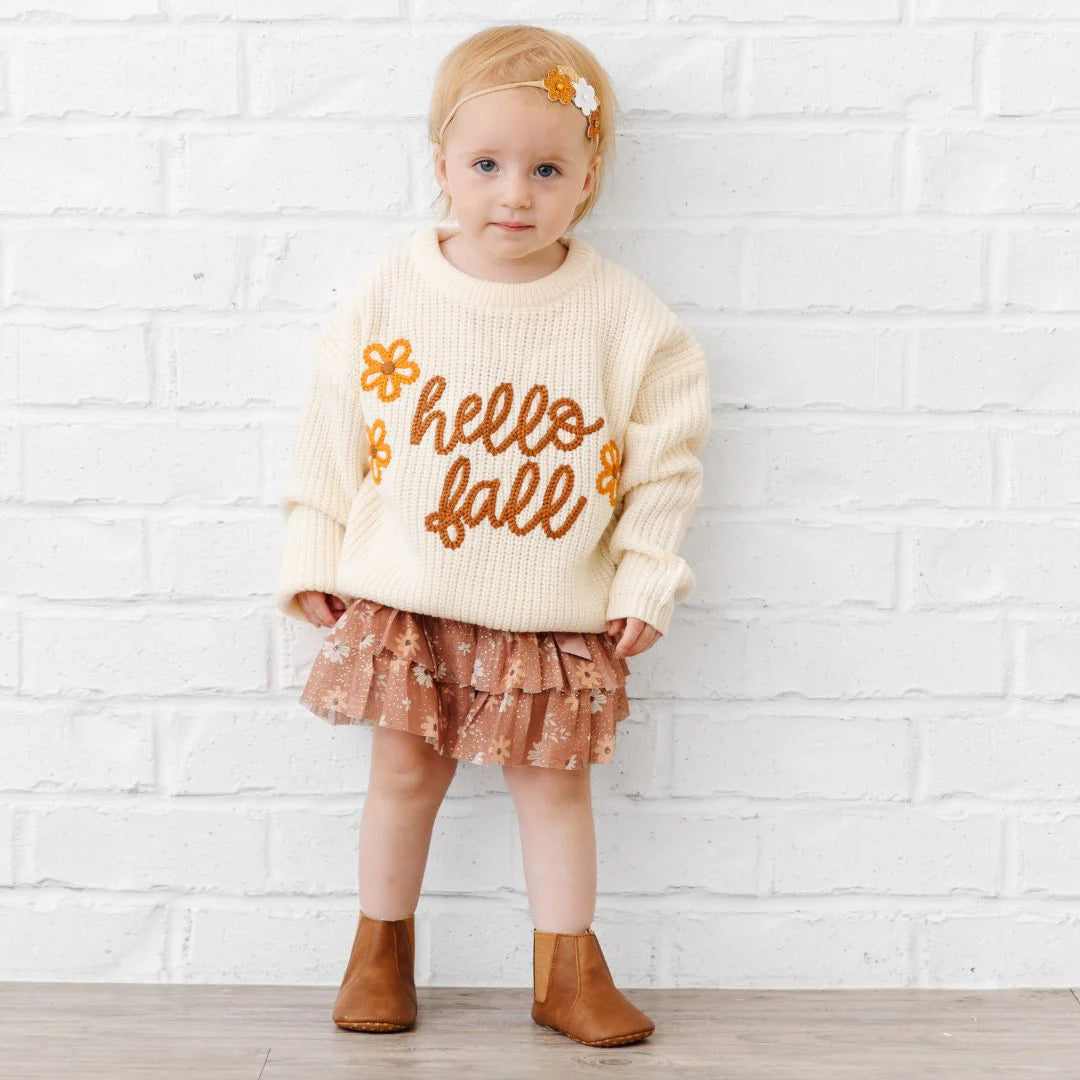 Ditsy Fall Floral Tiered Tutu