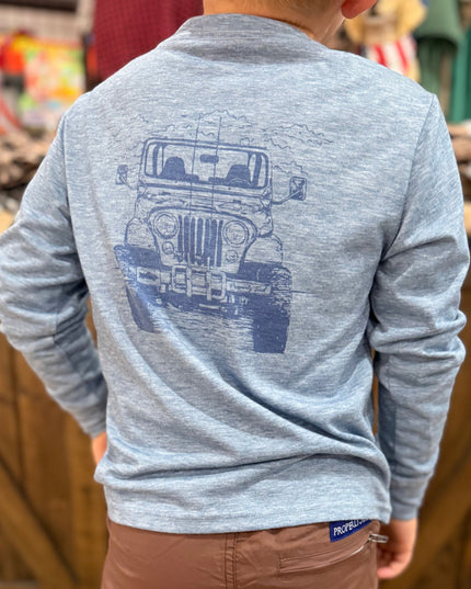 Portland Pocket Tee LS | Rod Runner Ocean