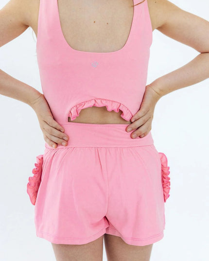 Preppy Pink Active Romper