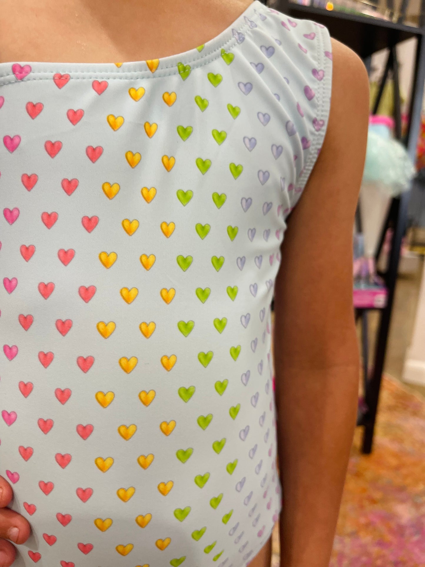 One Shoulder One Piece Swimsuit | Blue Hearts