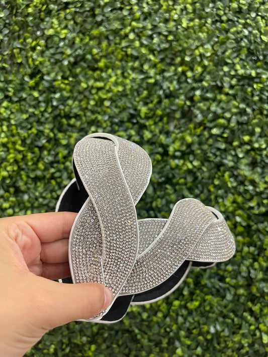 Silver Rhinestone Embellished Headband