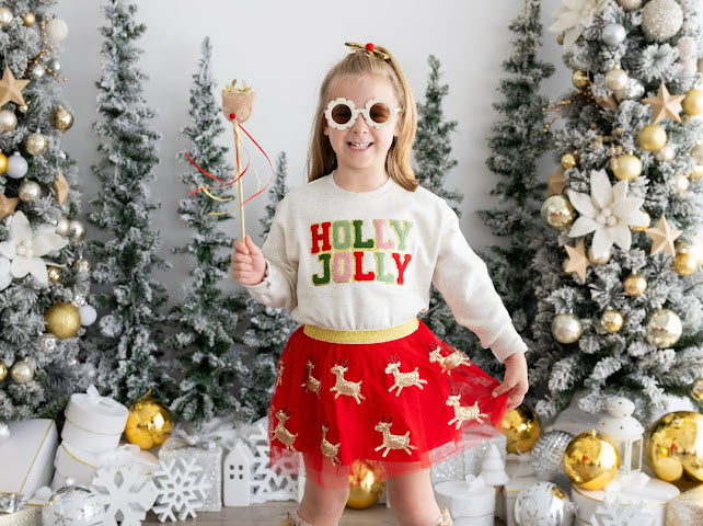 Reindeer Sequin Christmas Tutu