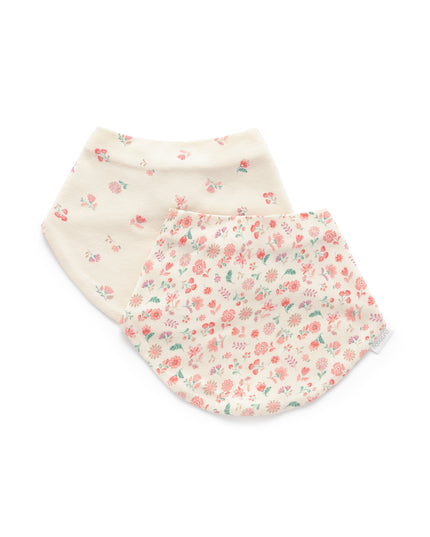 Floral Dribble Bib Two-Pack