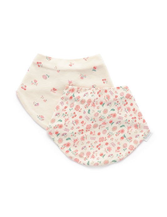Floral Dribble Bib Two-Pack