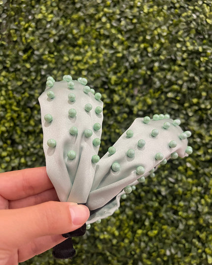 Mint Pearl Headband