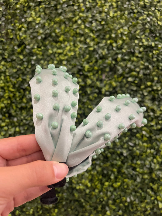 Mint Pearl Headband
