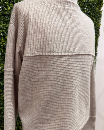 Cozy Ribbed Long Sleeve | Latte