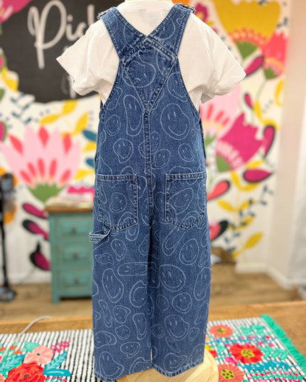 Hope Printed Denim Overalls | Denim