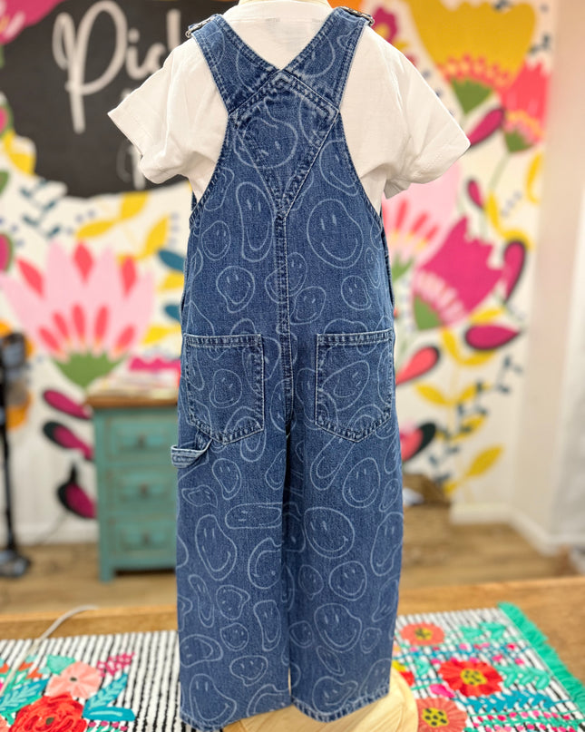 Hope Printed Denim Overalls | Denim