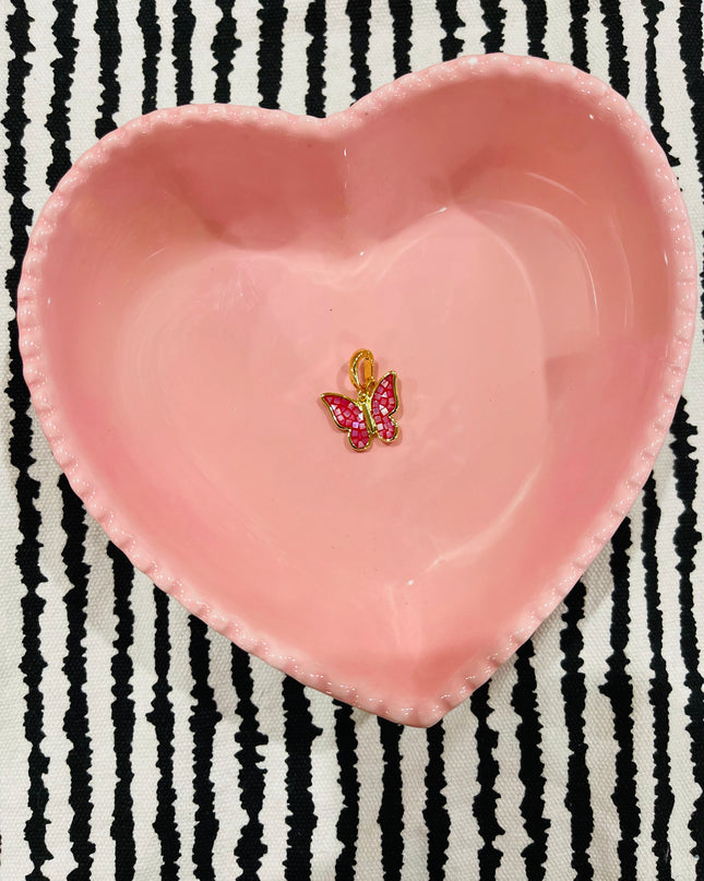 Pink Butterfly Charm