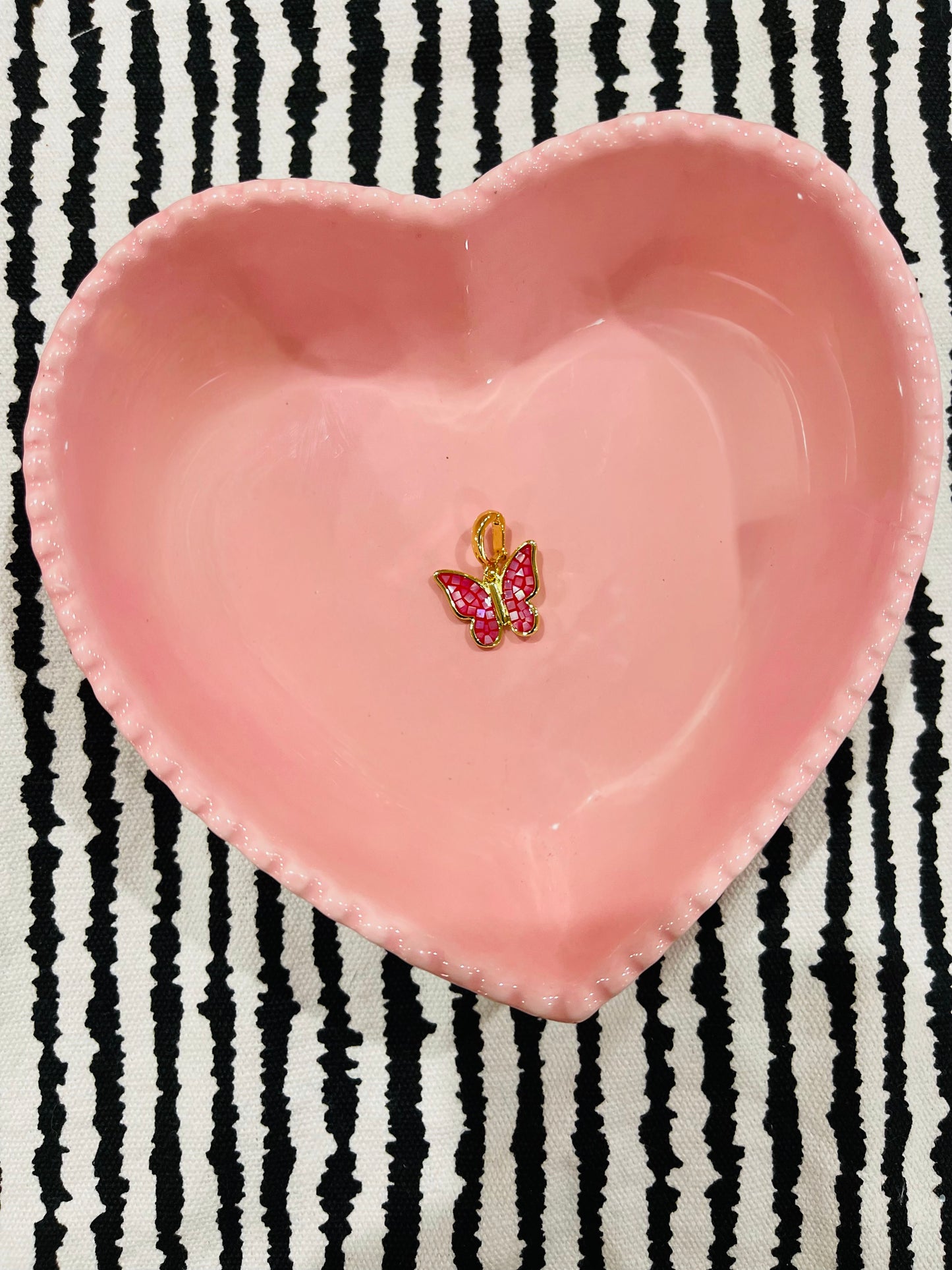 Pink Butterfly Charm