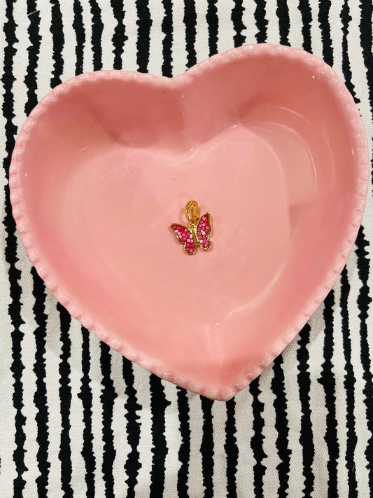 Pink Butterfly Charm