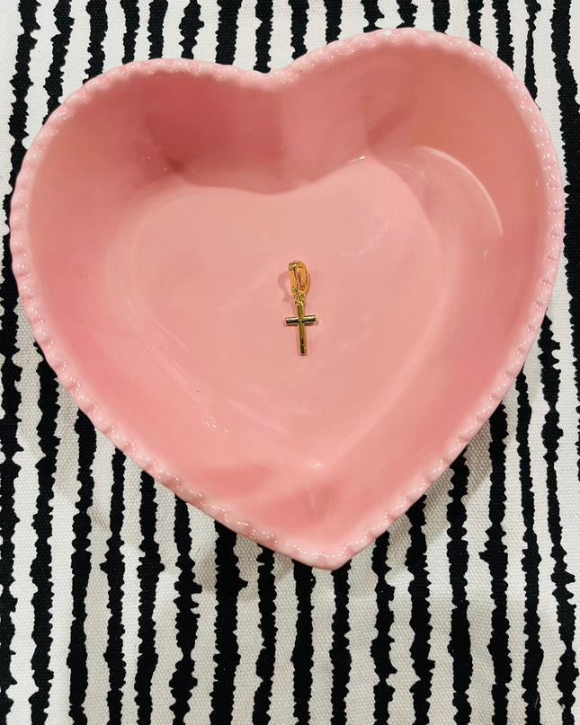 Small Solid Cross Charm