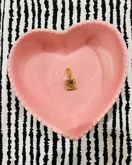 Champagne Square Gem Charm