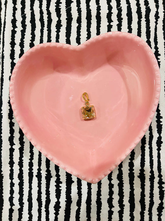 Champagne Square Gem Charm