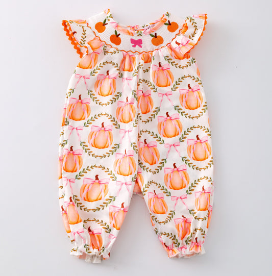 Pumpkin Season Ruffle Romper