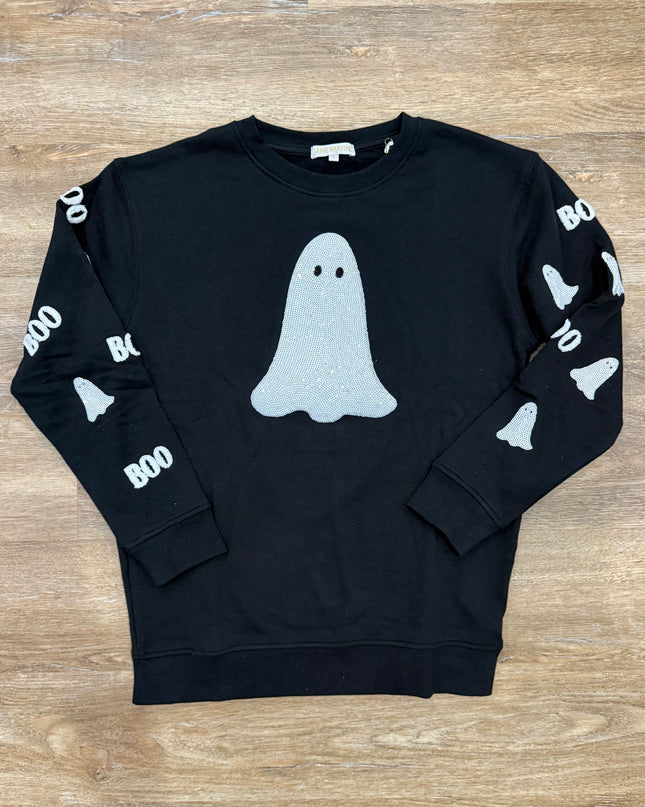 Boo Sequin Sweatshirt
