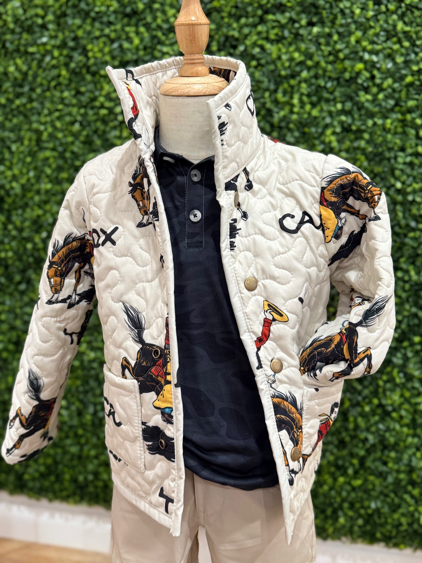 Lazy J Quilted Snap Jacket