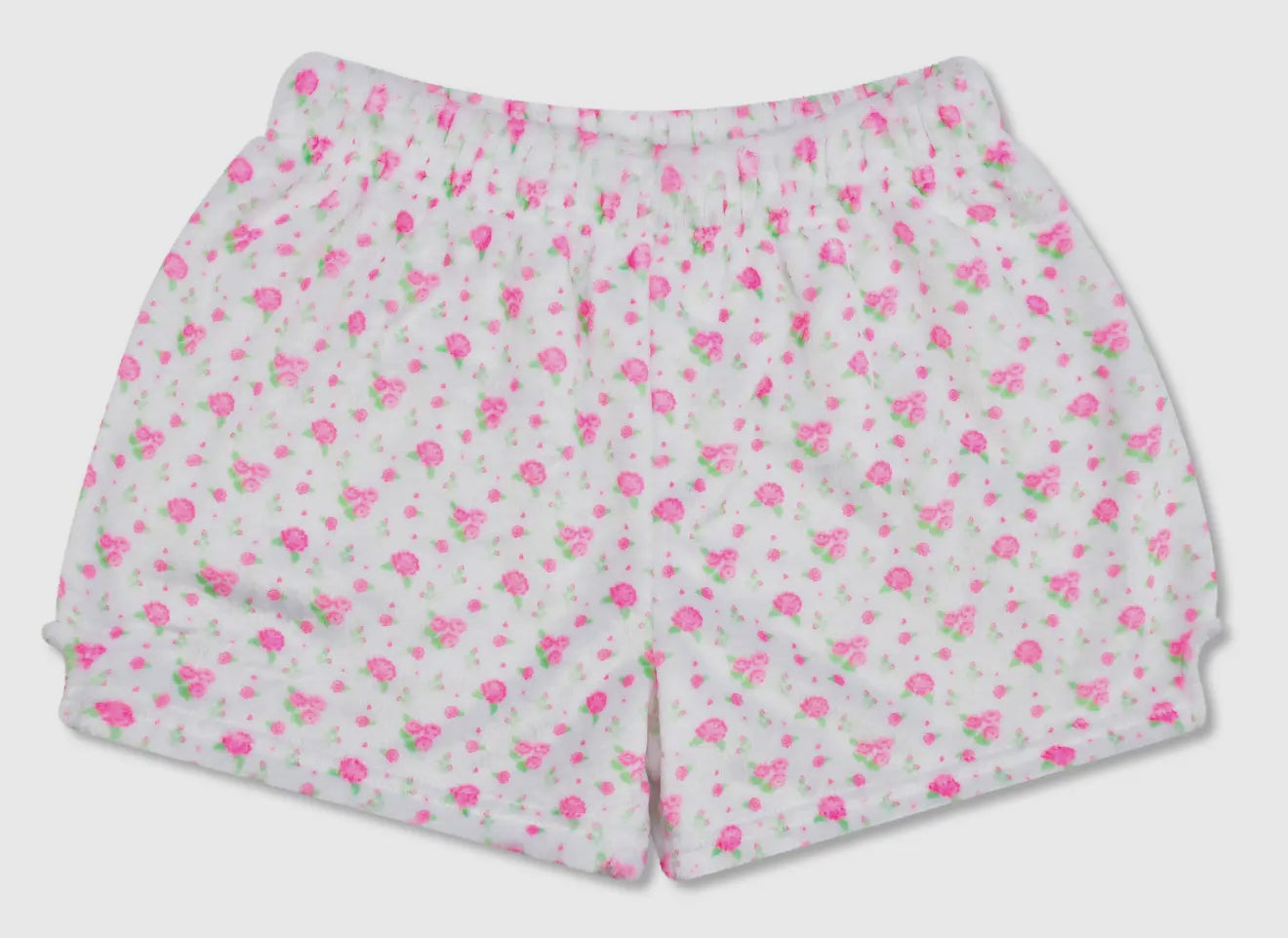 Pretty in White Plush Shorts