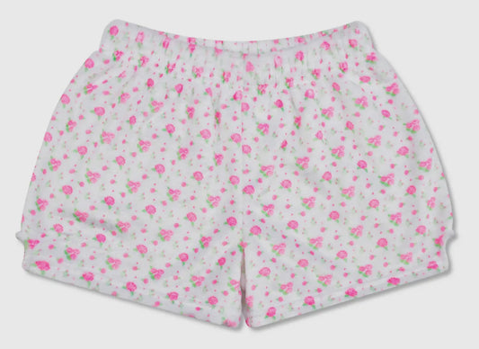 Pretty in White Plush Shorts