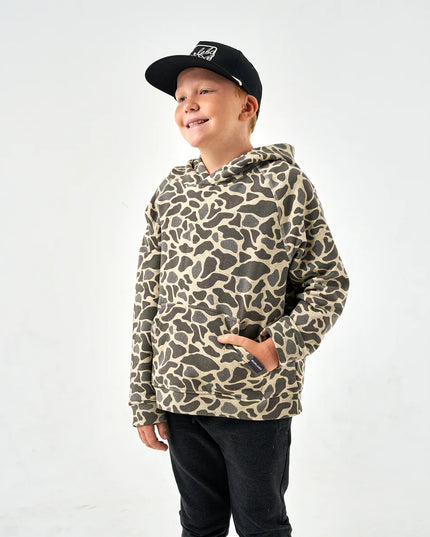 Youth Fleece Hoodie - Classic Deer Camo