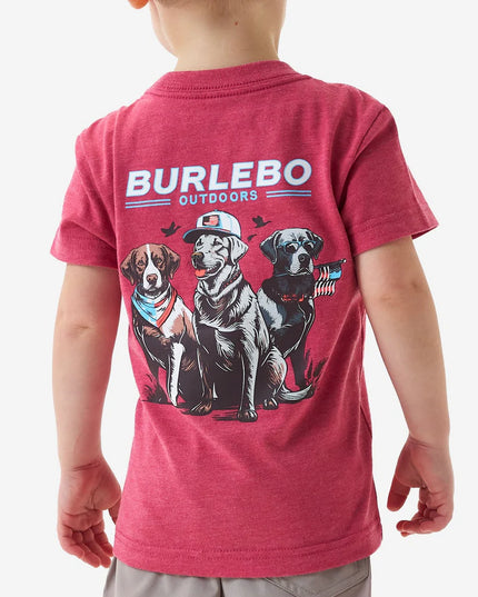 Toddler & Youth Tee | American Dog | Heather Crimson