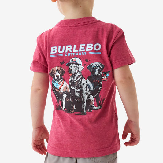 Toddler & Youth Tee | American Dog | Heather Crimson