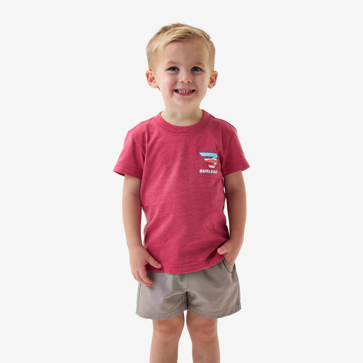 Toddler & Youth Tee | American Dog | Heather Crimson
