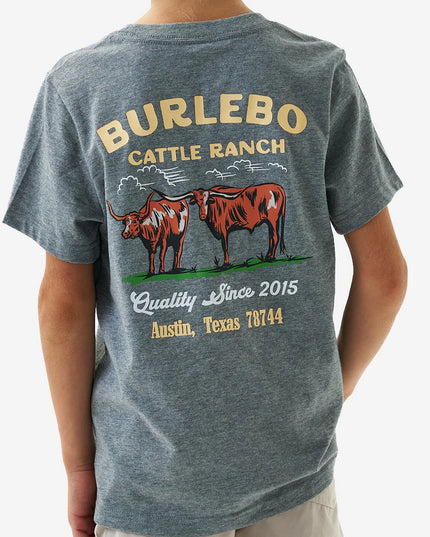 Toddler & Youth Tee | Cattle Ranch | Dark Heather Grey