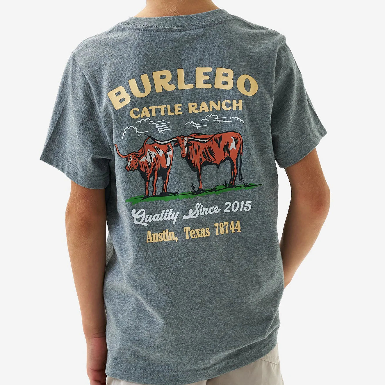 Toddler & Youth Tee | Cattle Ranch | Dark Heather Grey