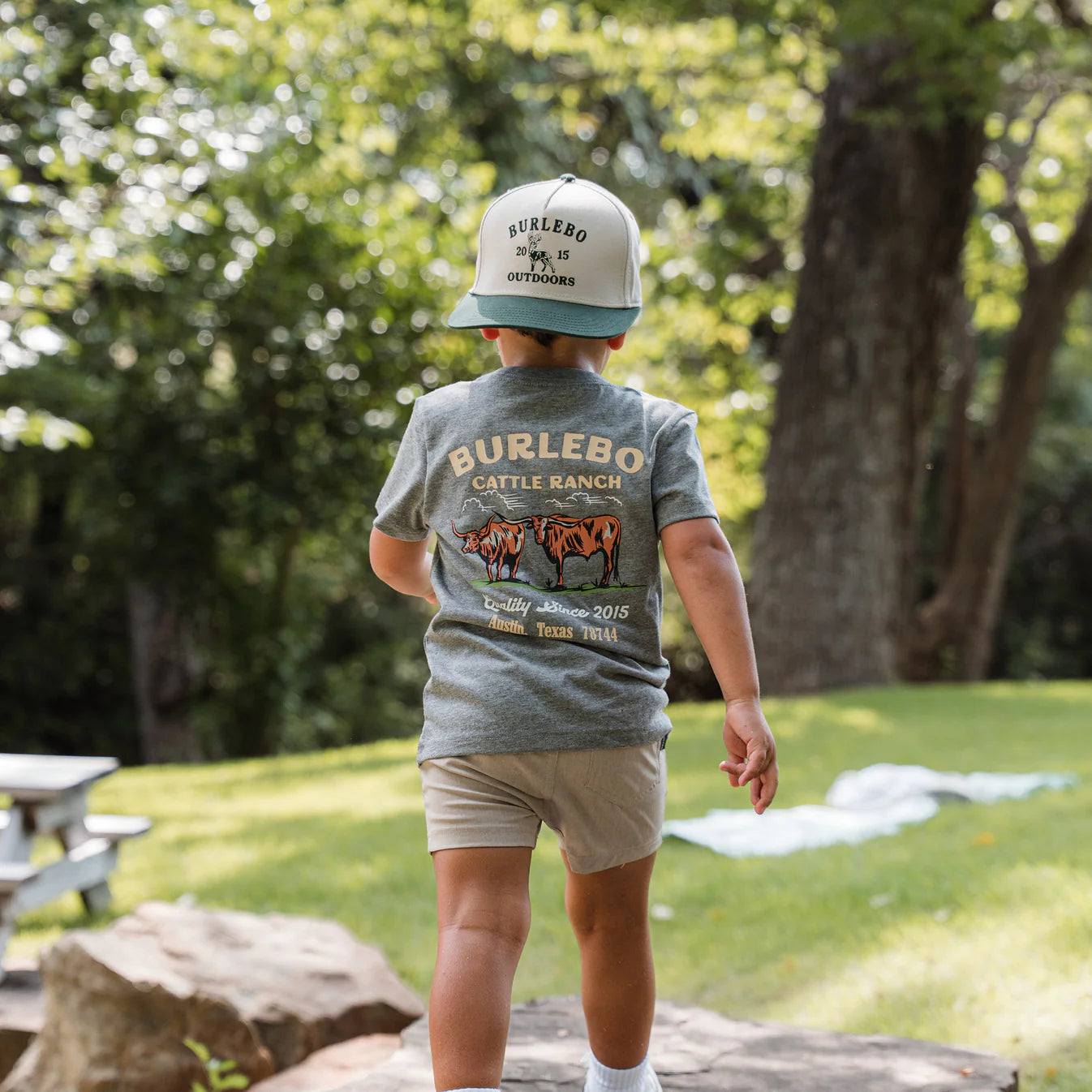 Toddler & Youth Tee | Cattle Ranch | Dark Heather Grey