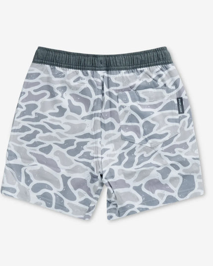 Athletic Shorts | White Camo | Grey Liner