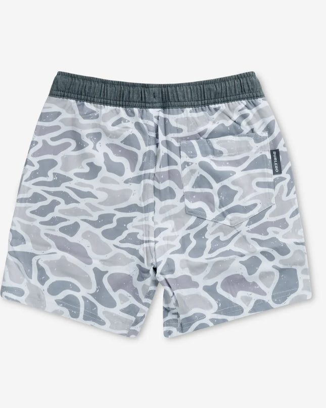 Athletic Shorts | White Camo | Grey Liner