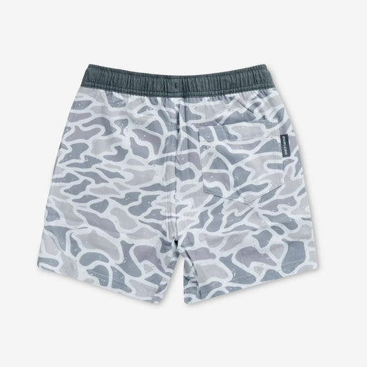 Athletic Shorts | White Camo | Grey Liner