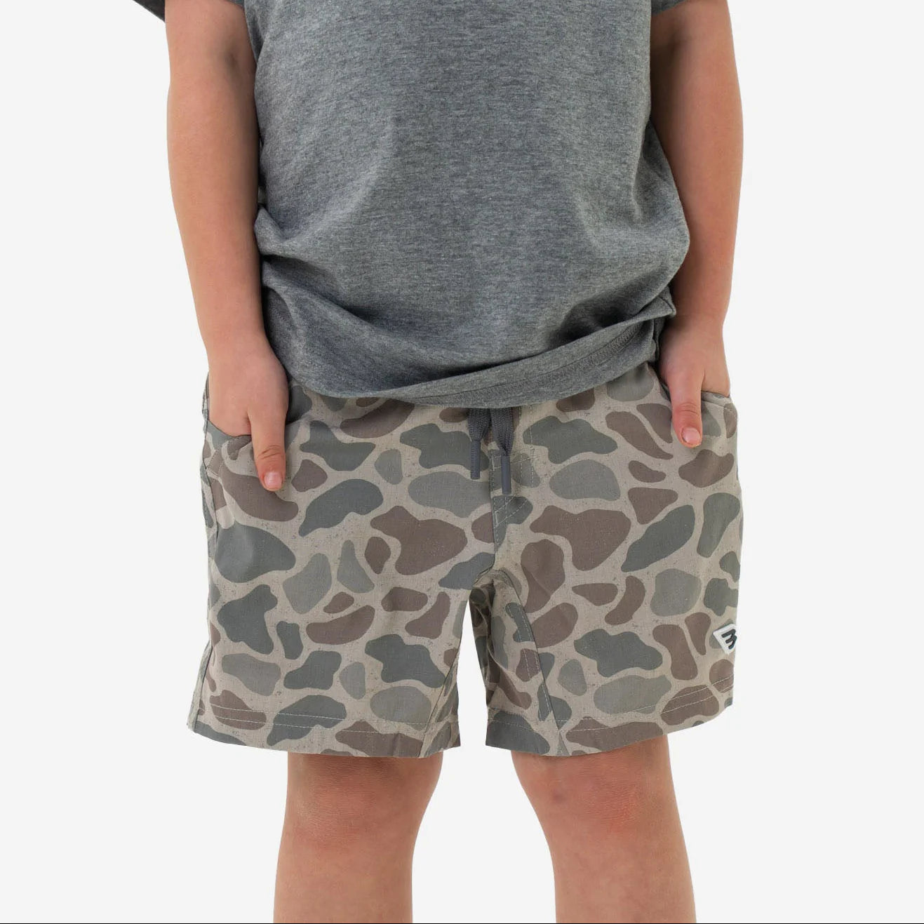 Athletic Shorts | Classic Deer Camo | Grey Liner