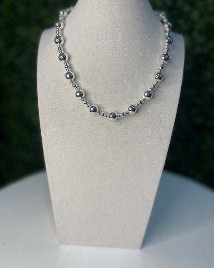 Magnetic Bubble Necklace | Silver