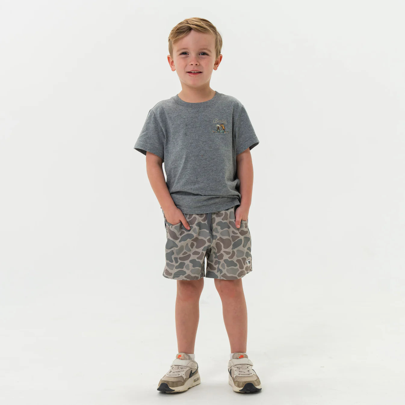 Athletic Shorts | Classic Deer Camo | Grey Liner