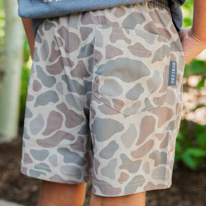 Athletic Shorts | Classic Deer Camo | Grey Liner