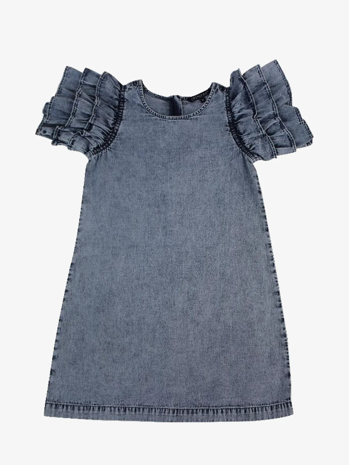 Fernanda Puff Sleeve Denim Dress