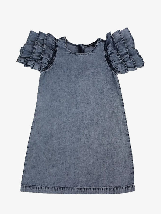 Fernanda Puff Sleeve Denim Dress