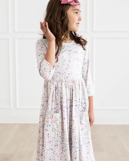 One in a Million 3/4 Sleeve Pocket Twirl Dress